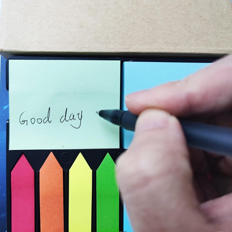 BLUECC Tape Flags Assorted Color Combo Pack, Arrow Flag Tabs Colored Sticky Notes for Page Marker Bookmarks and Message Post by - Image 3